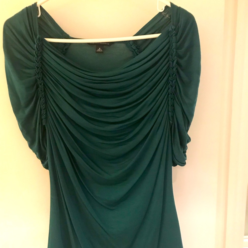 Banana Republic medium teal green blouse